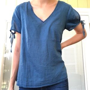 Madewell chambray blouse